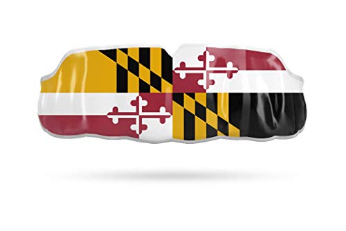 Impact Mouthguard Boxing, MMA, Muay Thai Sports Mouthguards for Youth Adults, Professional Custom-Fit, Maryland State Flag - color: Maryland