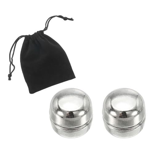 PATIKIL Hijab Magnetic Pins with Storage Bag, No-Snag Strongest Commercial Strength Buttons Multi-Use Pinless Magnetic Scarf Clip for Women Clothing Curtain - color: Silver