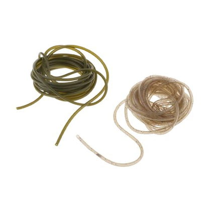 flexiable rubber Hair Rig Lines Aligner Connector Protect Knots Rig Terminal Tackles Accessory 2 Meter Soft Rubber Carp Fishing Hook Sleeve Tube drain elastic (Color : Green)