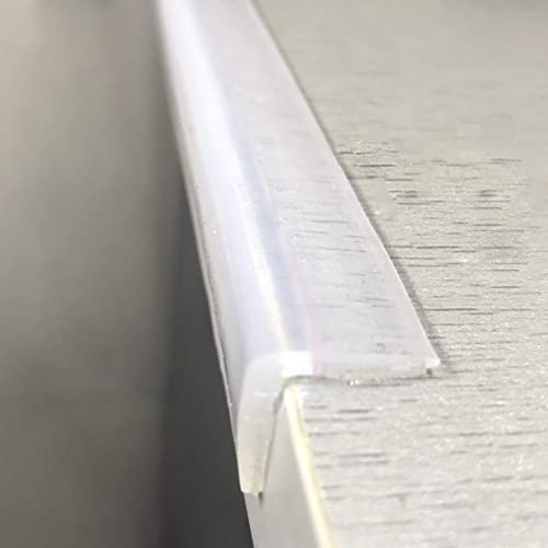 100% Silicone Clear Edge Protector Baby Proofing Furniture Guard, 12FT | Pre-Taped Adhesive Table Corner Guards, Flexible for Child Safety, Wall Cabinets Counter Bumper, 5/8" Depth - size: 12 Foot (Pack of 1)
