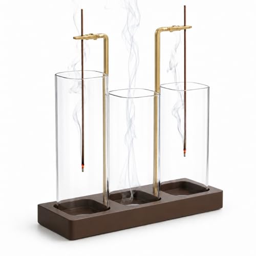 3 in 1 Incense Holder, Incense Burner, Insence-Stick Holder Mess-Free Incense Burner Holder, Ideal for Meditation, Yoga, Relaxation, and Home Decor - Anti-Ash Flying (Rectangular) - color: Rectangular