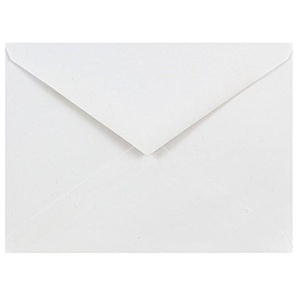 JAM PAPER A6 Invitation Envelopes with V-Flap - 4 3/4 x 6 1/2 - White - 50/Pack - color: White V-flap, size: A6