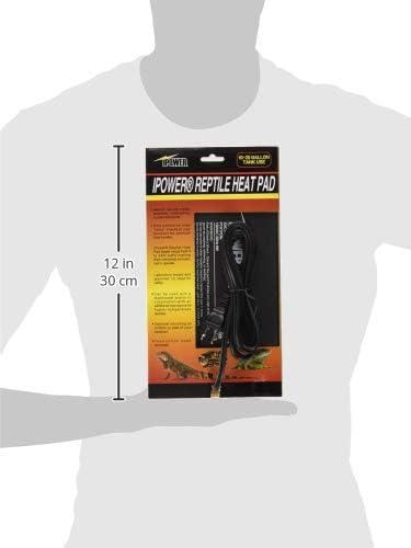 iPower 6 by 8-Inch 8W Reptile Heat Mat, LCD Digital Aquarium Thermometer, Under Tank Warmer Terrarium Heat Pad for Turtles Lizards Frogs and Other Small Animals - size: 6" x 8", style: Heat Pad + Thermometer