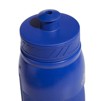 adidas 750 ML (28 oz) Stadium Refillable Plastic Sport Water Bottle - color: Bold Blue/Silver Metallic