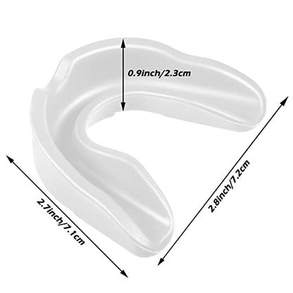 Frienda 50 Pcs Football Mouth Guards Bulk Youth Football Mouthpiece Sports Athletic Mouthguard Teeth Guard for Hockey Karate Basketball Boxing Lacrosse Rugby - color: White, Black