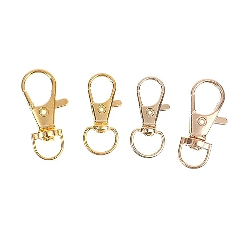 BREAKA 10Pcs/Set Metal Swivel Lobster Hook Clasp Keyring Snap Clasp Bag Jewelry Lanyard Trigger Buckle DIY Bag Accessories (Color : B) - color: B