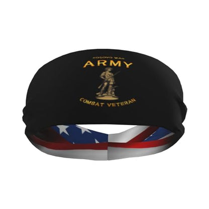 National Guard War Combat Vet Sports Sweatband Headband, Moisture Wicking, Non-Slip, for Running, Workout44