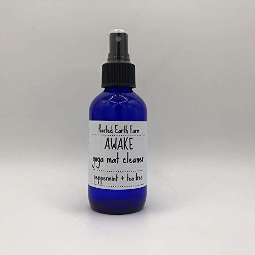 Awake Yoga Mat Cleanser - 4 fl oz - Peppermint and Tea Tree - Pilates Mist - Room and Body Spray