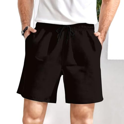 Ctreela Men's Funny Dog 3D Graphic Yellow Loose Fit Summer Beach Shorts - color: Black, size: Small
