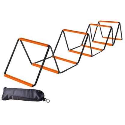Menolana Agility Ladder Football Footwork Ladder Balance Foldable Agility Training Equipment Speed Ladder for Outdoor Sports Workout - size: 10 Grids With Bag