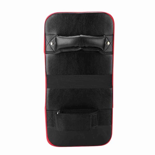 Taekwondo Kicking Strike Pad | Handheld Punching Target for Boxing/Martial Arts Training | High - Strength Nylon Rope Sealing | PU Leather & Foam Padding | 40x20x10cm (Red)