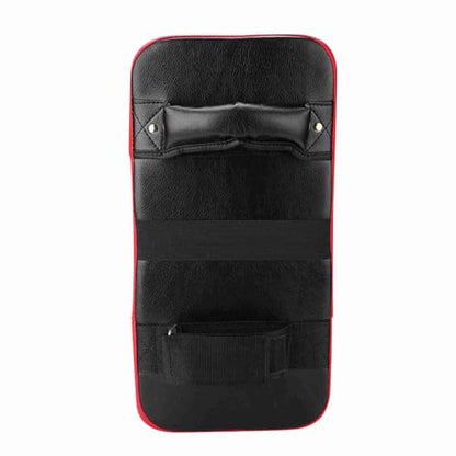 Taekwondo Kicking Strike Pad | Handheld Punching Target for Boxing/Martial Arts Training | High - Strength Nylon Rope Sealing | PU Leather & Foam Padding | 40x20x10cm (Red)