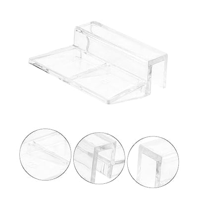VANZACK Aquarium Plastic Clips Glass Cover 4pcs Strong Support Holders for Tank 8mm Size Easy Installation Compact Design