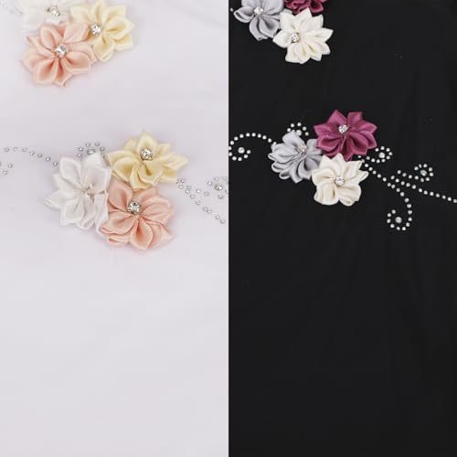 Clobeau Muslim Girls Hijab Scarfs Head Wrap Scarf for Girls Age 2-4 - color: Black+white