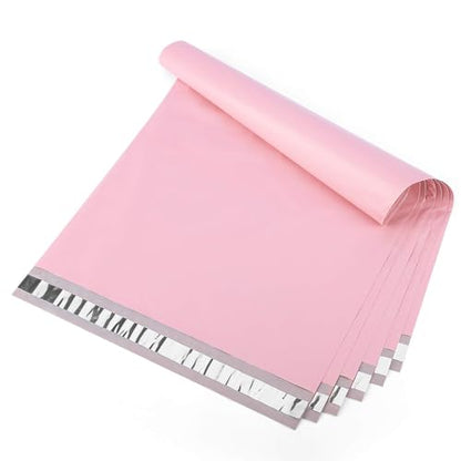 Metronic Poly Mailers 14.5x19 100 Pack, Large Self Seal Shipping Bags | Thick Strong Adhesive Waterproof Tear-resistant Mailing Envelopes, Packaging Bags for Clothing, Small Business, Light Pink - size: 14.5x19 100PC