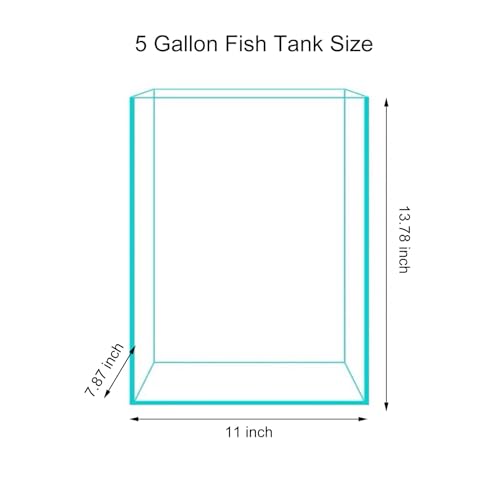Vimvins 5 Gallon Glass Fish Tank, Easy to Maintain Small Aquarium for Betta/Snails/Shrimp and Aquatic Planting. - size: 5 Gallon