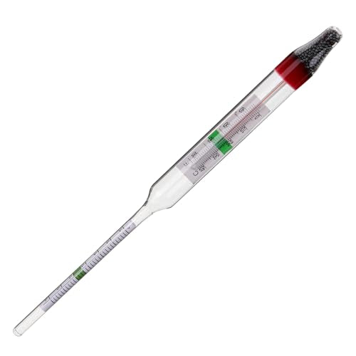 Veemoon 1set Hydrometer Gravimeter for Aquarium Use Accurate Sea Water Testing Tool with Measuring Cylinder for Aquaculture and Fish Tanks