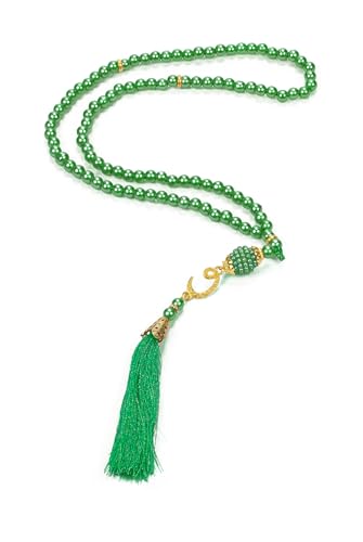 ihvan online, Tasbih Prayer Beads 99, Pack of 10, Muslim Prayer Bead, Islamic Rosary Bead, Dhikr, Tasbeeh Bulk, Misbaha, Masbaha, Tespih, Islamic Gift for Ramadan & Mawlid & Hajj Umrah - color: Green-Model 3