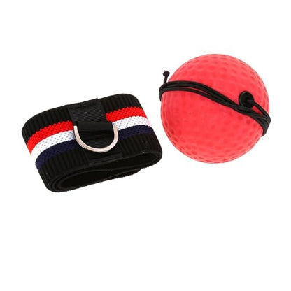 Boxing Equipment Ball Made of Quality Material with Stretchy Adjustable Headband, Easy to Use for Speed Improvement, Perfect for Room, Garden, or Park Training - size: E305-H04