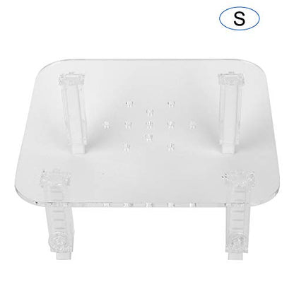 Protein Skimmer Stand Clear Protein Separator Bracket Adjustable Height | Acrylic Bracket Heightening Accessories for Aquarium Fish Tank - size: Small