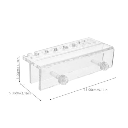 Aquarium Tool Holder -Mounted Organizer for Fish Tank Cleaning Accessories Storage for Scissors Tweezers and Tongs Design