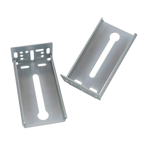 LONTAN Rear Mounting Brackets for 1.77 Inch 45mm Drawer Slides (10 Pairs) | Zinc Plated Cold Rolled Steel Heavy Duty; Face Frame Cabinet Socket; 2.75 Inch Depth Extension; Easy Screw On Replacement - color: Silver, size: 1.77 Inch - Mounting Bracket