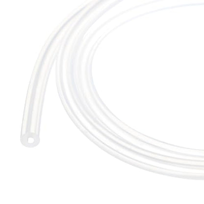 1m(3.3ft) 2mm(0.08") ID x 6.4mm(1/4") OD Silicone Tubing Clear Industrial Plastic Tubing Pure Silicone Hoses for Pump Siphoning Draining Irrigation Brewing - color: Clear, size: 0.08" x 1/4"