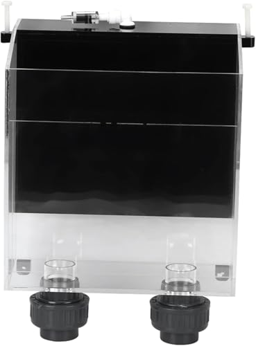 Zerodis Quality Acrylic Self Start Siphon Hang On Overflow Box, Acrylic Hang On Fish Water Siphon Air Pumps for Recycled Water and Increase Oxygen, Filtration Water No Noise Fish