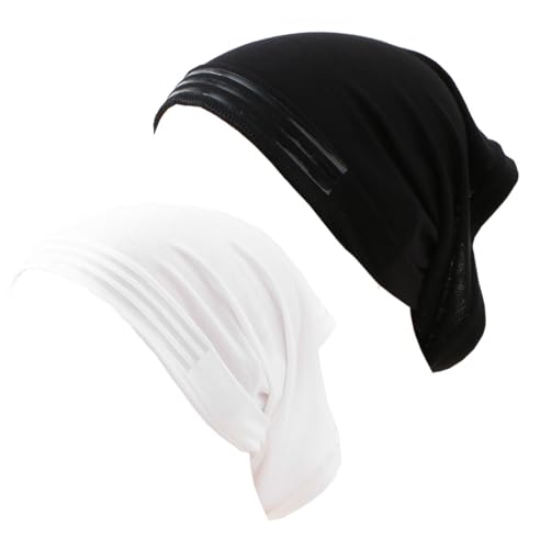 2Pack Hijab Undercaps No Slip for Women Islamic Muslim Hijab Cap Scarf for Turban Tube Neck Cover