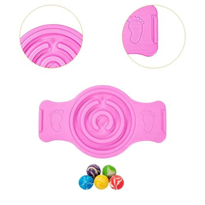 Menolana Balance Board Labyrinth disks Sensory Training Anti Slip Pedals Utility Wobble Stability Board Strength Skiing Kids - color: Pink