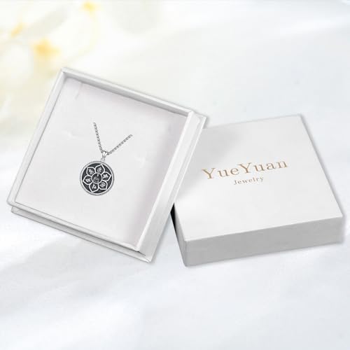 Coexist Necklace 925 Sterling Silver Yin Yang/Star of David Pendant World Religions Harmony Necklace Religion Jewelry Gift for Men - style: Buddha