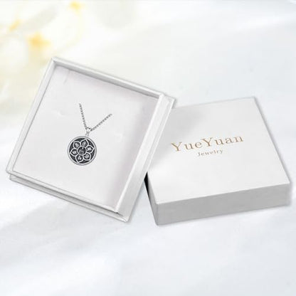 Coexist Necklace 925 Sterling Silver Yin Yang/Star of David Pendant World Religions Harmony Necklace Religion Jewelry Gift for Men - style: Buddha