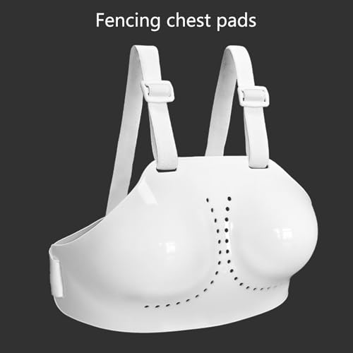 Womens Fencing Sports Chest Guards, Breathable Breast Protectors for, Breastplate with Adjustable Strap Breastplate Guard Protections Guard - size: X-Small
