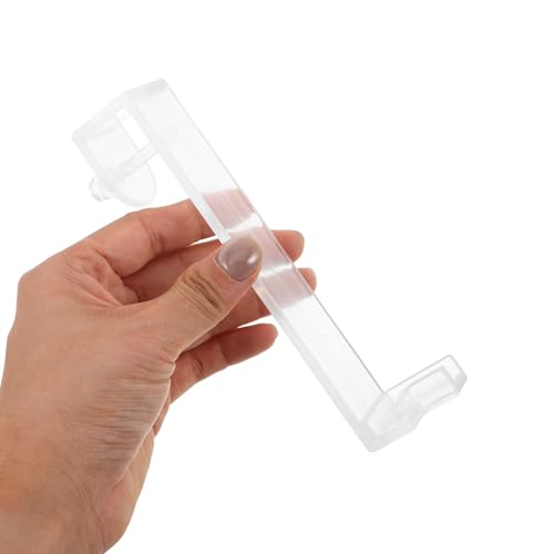 Kisangel 3pcs Clear Fish Tank Clip Bracket, Negative Pressure Fish Tank Mount, Wall Mount Clip Breeder Box Holder, Adjustable Glass Aquarium Edge Holder,