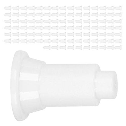 GLOGLOW 100Pcs Aquarium Divider Support Feet Fish Tank Partition Support Legs with Adjustable Height PVC Material for Isolation Board Stability & Easy Cleaning (White) - color: White