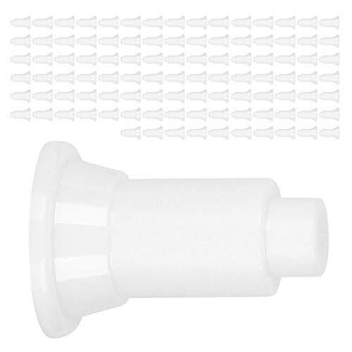 Fydun 100 Pcs Isolation Board Supporty Feet, 100Pcs Set Aquarium Feet, Fish Dividers Support for Divider Black (White) - color: White