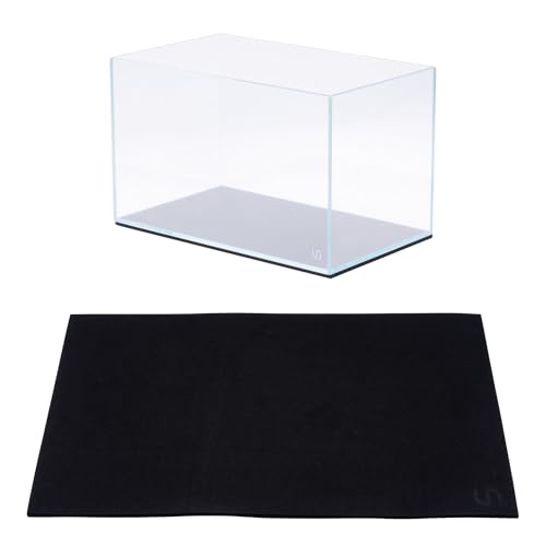 UNS Leveling Mat - 36x22cm | 14.17x8.66in, 5mm - Non-Slip Dense Foam Freshwater Saltwater Aquarium Mat for Planted Tanks, Marine Coral Reef, Turtle Reptile Enclosure, Betta Fish Shrimp Tank - Black - size: 36x22cm | 14.17x8.66"