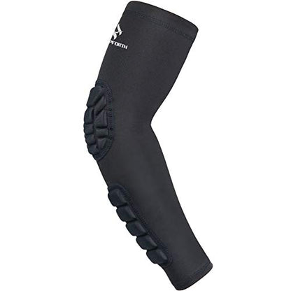 Padded Compression Elbow & Forearm Sleeve Impact Protection Arm Support