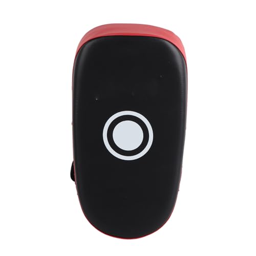 GLOGLOW Boxing Strike Pad for Training, High Density Sponge and PVC Leather, Multifunction Protective Strike Pad for Kickboxing Users - color: Red Stripe