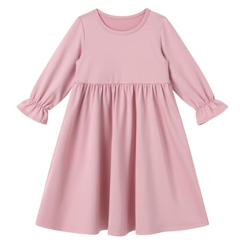 IWEMEK 2PCS Newborn Baby Girls Muslim Abaya Prayer Dress with Hijab Islamic Middle East Arab Dubai Robe Ramadan Eid Clothes - color: Pink, size: 6-12 Months