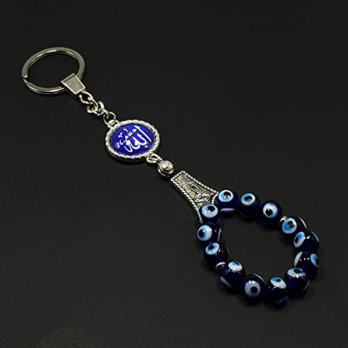 Evil Eye Collection (Evil Eye Bead Keychain and Keychain Collection with Allah - Handbag Holders) - color: Evil Eye Bead Keychain and Keychain Collection With Allah - Handbag Holders