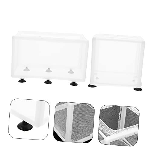 VANZACK 2pcs Isolation Box for Fish Breeding Aquarium Separator Cups Suitable for Fry and Sick Fish for Home Aquariums