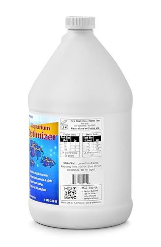 TLC Products, Freshwater Aquarium Optimizer, Aquarium Water Clarifier, Reduces Ammonia, 1 Gallon - size: 1 Gallon (3.78 L)