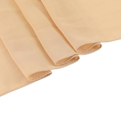 Yeieeo Chiffon Head Wraps for Women - Solid Color Fashion Bubble Chiffon Scarf Hijab - color: Bare