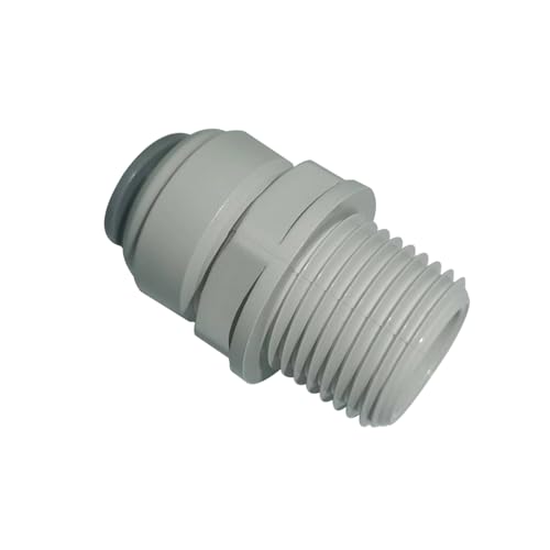 Acetal Copolymer 1/2" Tube OD Tube Fittings,1/2" Male Adapter, Push to connect for RO water filter system parts (pack of 5) - style: Male Adapter 1/2"