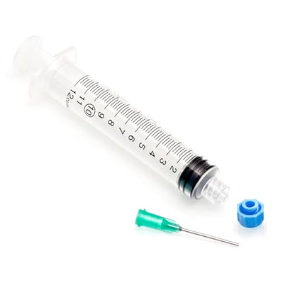 The 5 Pack - 10ml Industrial Syringes with Blunt Tipped Dispensing Needles and Storage Caps | Ink Juice Oil Wood Glue Adhesive, Refill Cartridges Pens | Arts Crafts Science Laboratory