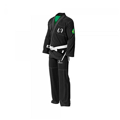 Ultimate - Brazilian Jiu Jitsu Gi - Inner Sublimation of Brazil Flag - size: A2
