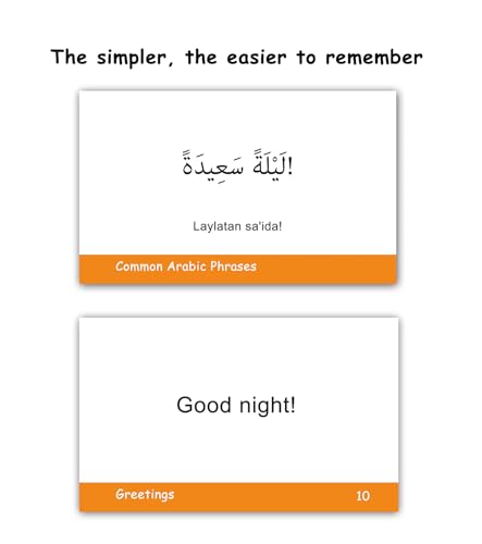 100 Essential Arabic Phrases Flash Cards for Adults - Learn Arabic Phrases for Beginners with Durable & Portable Flashcards- Arabic Flashcards Simple Phrases