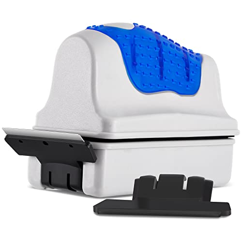 Magnetic Aquarium Fish Tank Glass Algae Scrapers Glass Cleaner Scrubber Clean [Blades Attachment, Floating, Scratch-Free, Non-Slip, Magnetizing] XL - color: Dark Blue