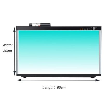 Aquarium Background Sticker, PVC Fish Tank Background Film for Clear Aquascaping and Light Reduction,60x30cm - size: 60x30cm